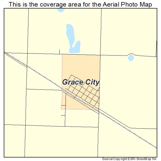 Grace City, ND location map 