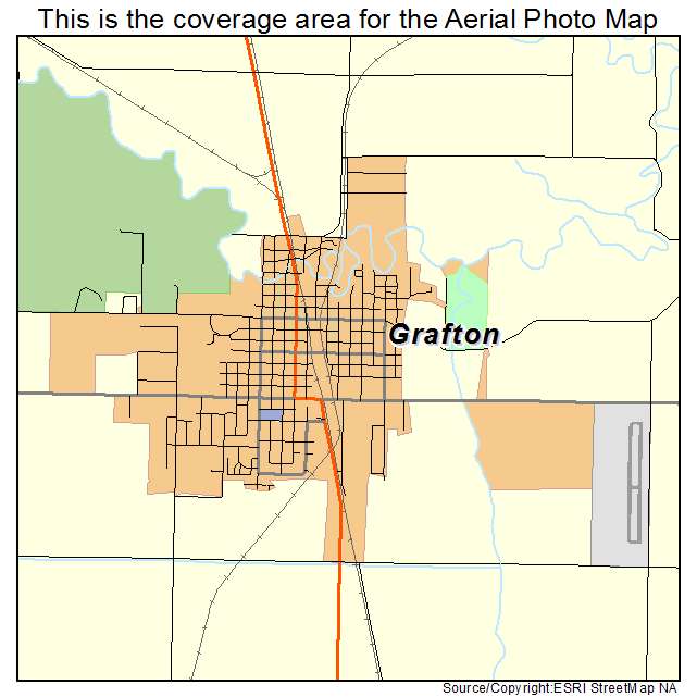 Grafton, ND location map 