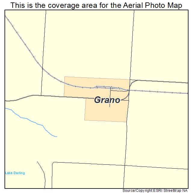 Grano, ND location map 