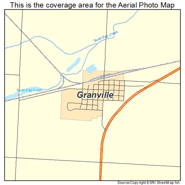 Aerial Photography Map of Granville, ND North Dakota