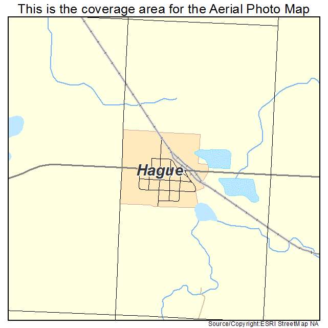 Hague, ND location map 