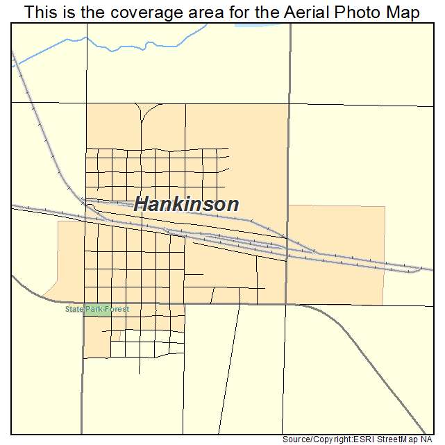 Hankinson, ND location map 