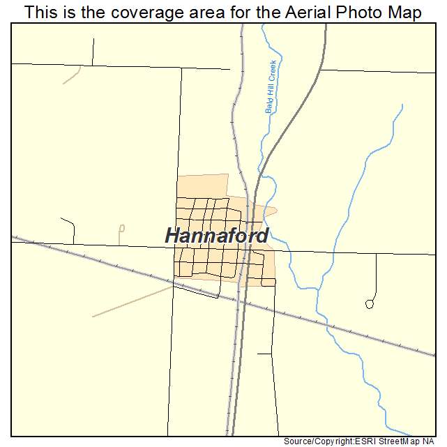 Hannaford, ND location map 