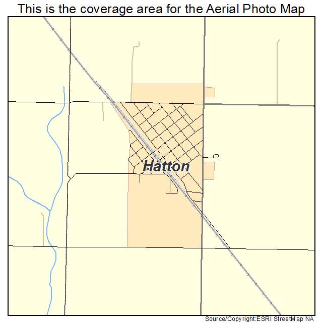 Hatton, ND location map 