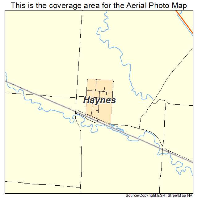 Haynes, ND location map 