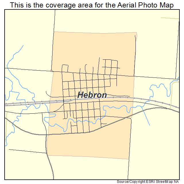 Hebron, ND location map 