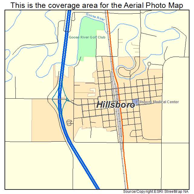 Hillsboro, ND location map 