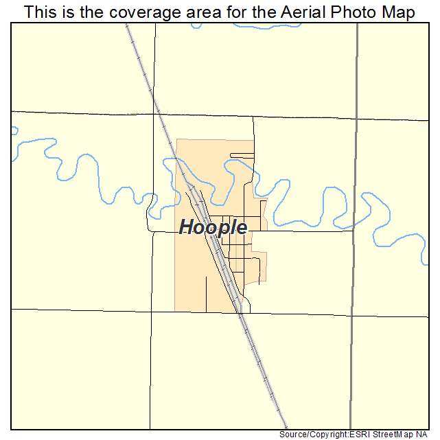 Hoople, ND location map 