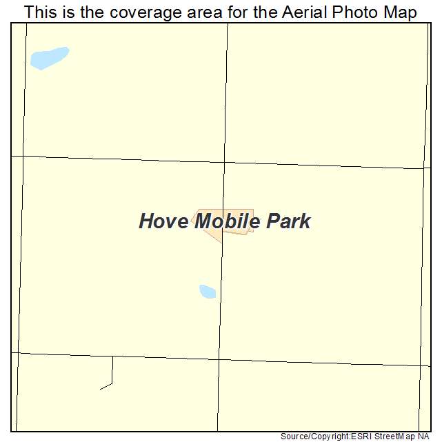 Hove Mobile Park, ND location map 