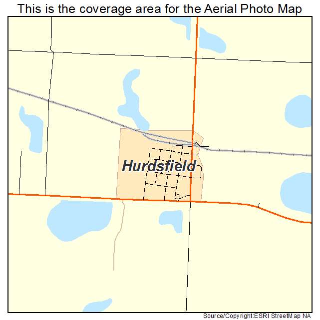 Hurdsfield, ND location map 