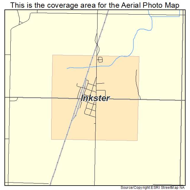 Inkster, ND location map 