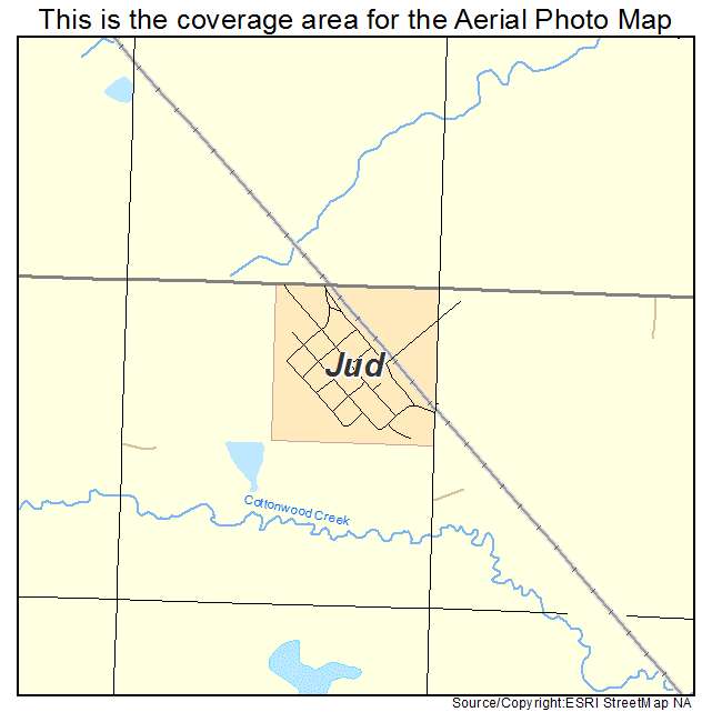 Jud, ND location map 