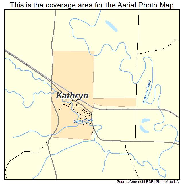 Kathryn, ND location map 