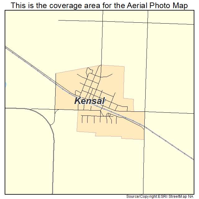 Kensal, ND location map 