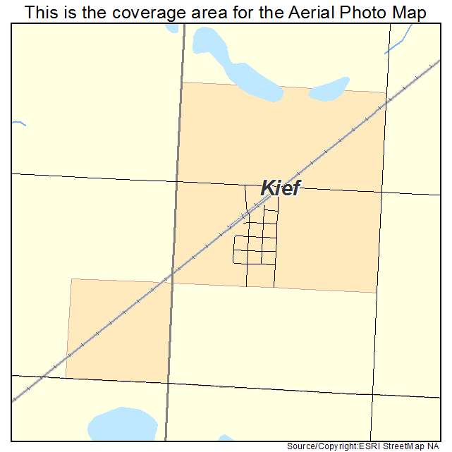 Kief, ND location map 