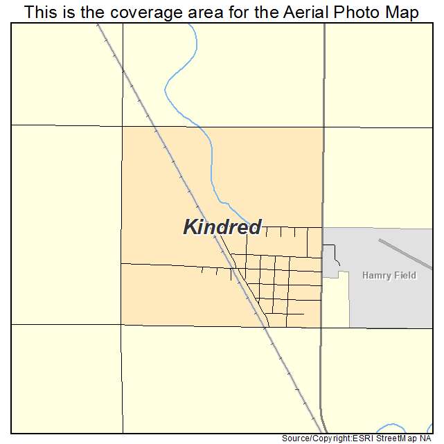 Kindred, ND location map 
