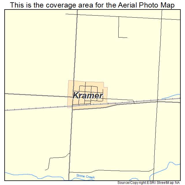 Kramer, ND location map 