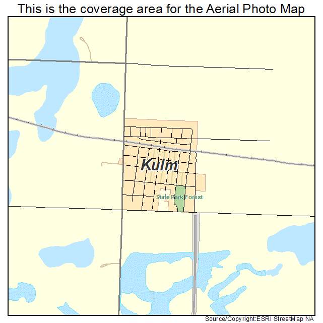 Kulm, ND location map 