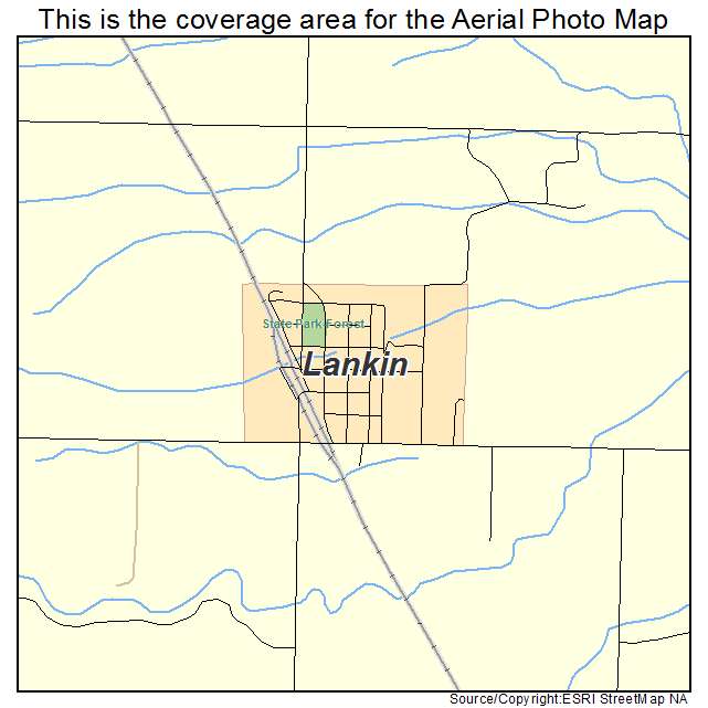 Lankin, ND location map 