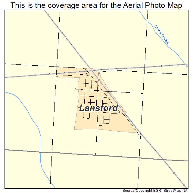 Lansford, ND location map 