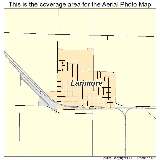 Larimore, ND location map 