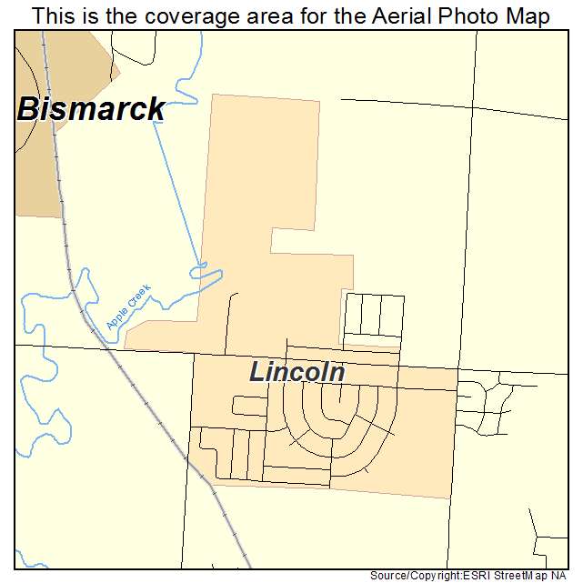 Lincoln, ND location map 