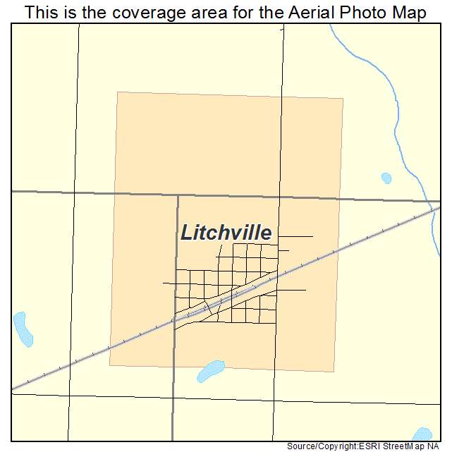 Litchville, ND location map 