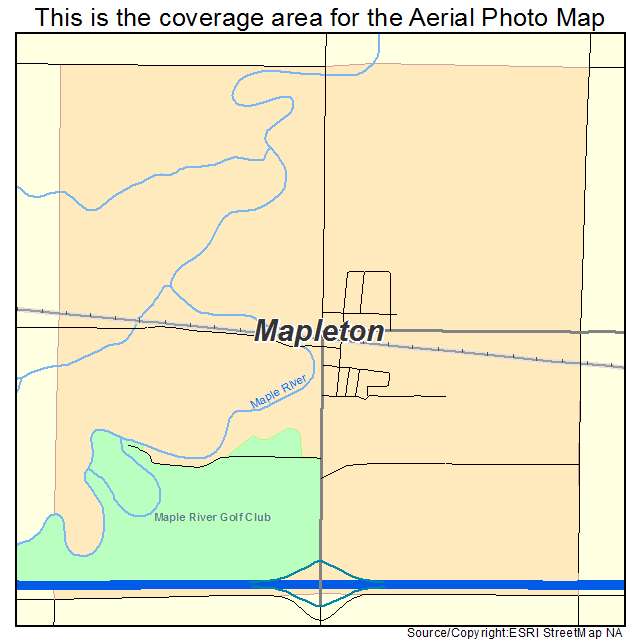 Mapleton, ND location map 