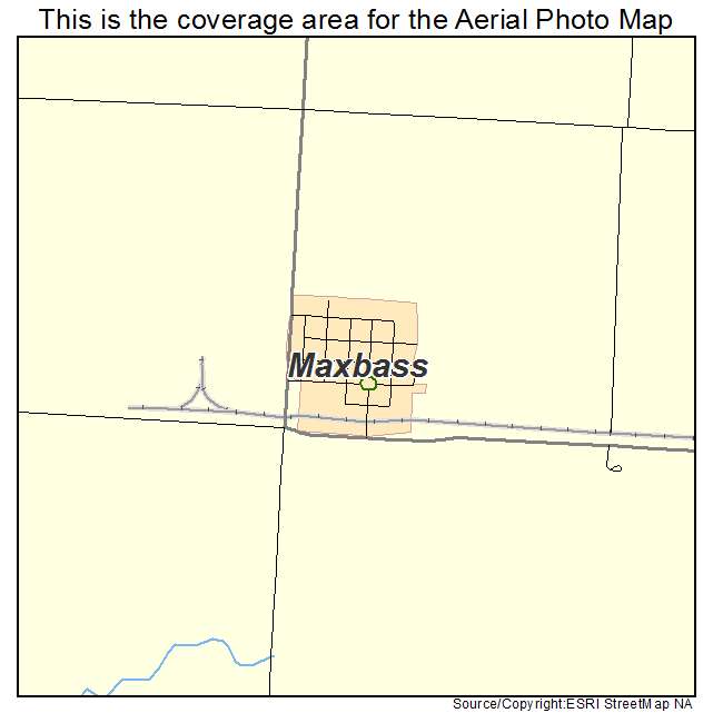 Maxbass, ND location map 