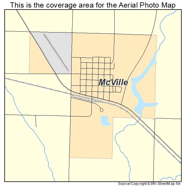 McVille, ND location map 