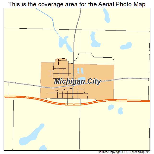 Michigan City, ND location map 