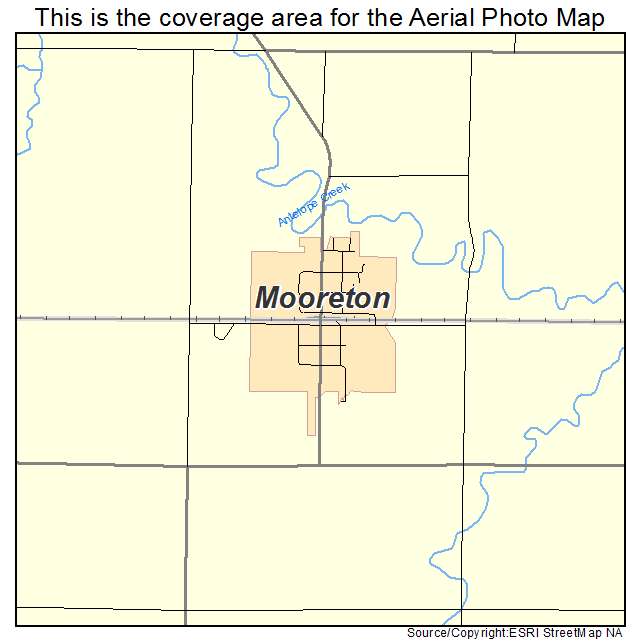 Mooreton, ND location map 