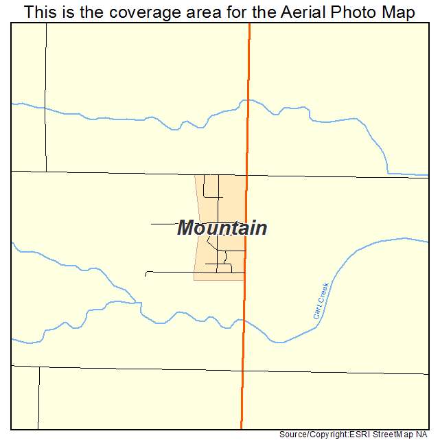 Mountain, ND location map 