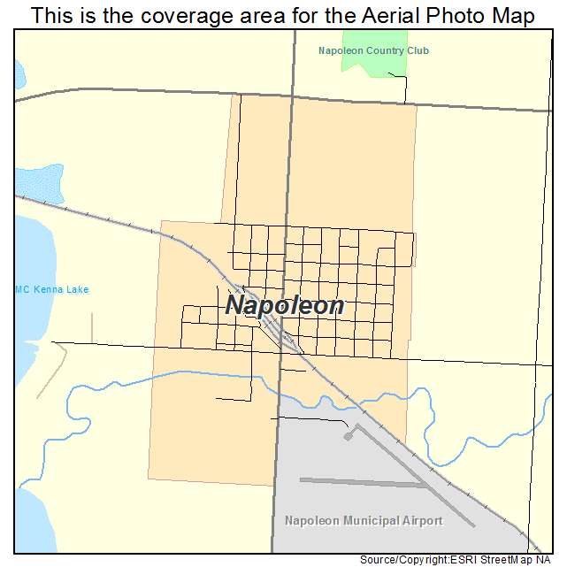 Napoleon, ND location map 