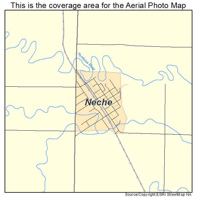 Neche, ND location map 