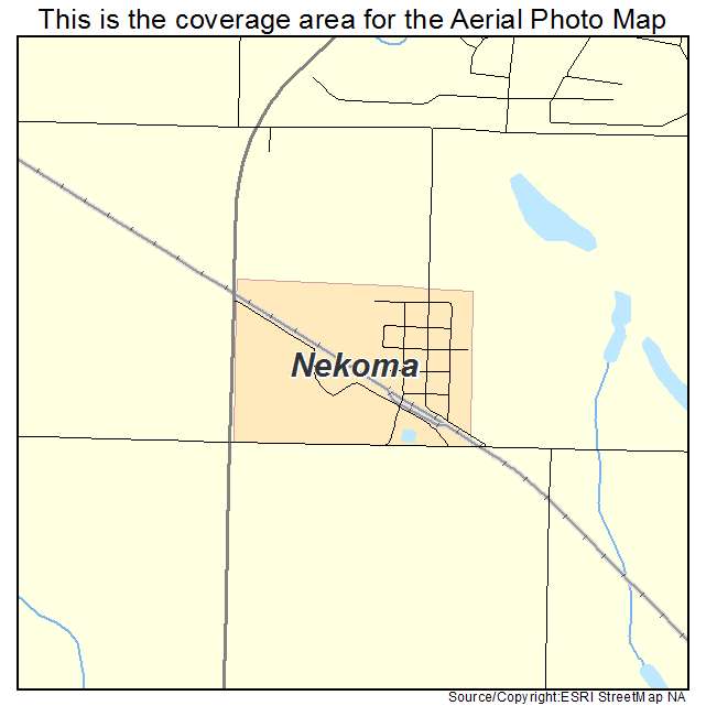 Nekoma, ND location map 