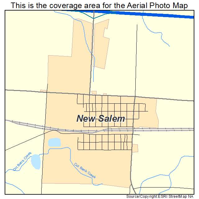 New Salem, ND location map 