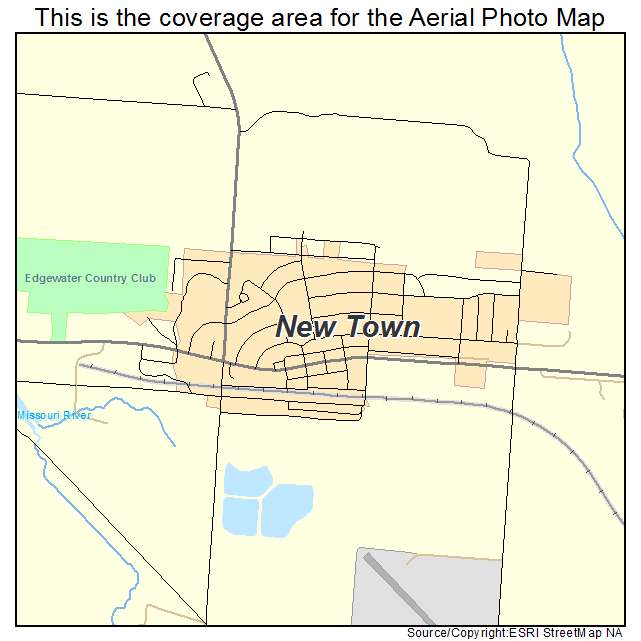 New Town, ND location map 