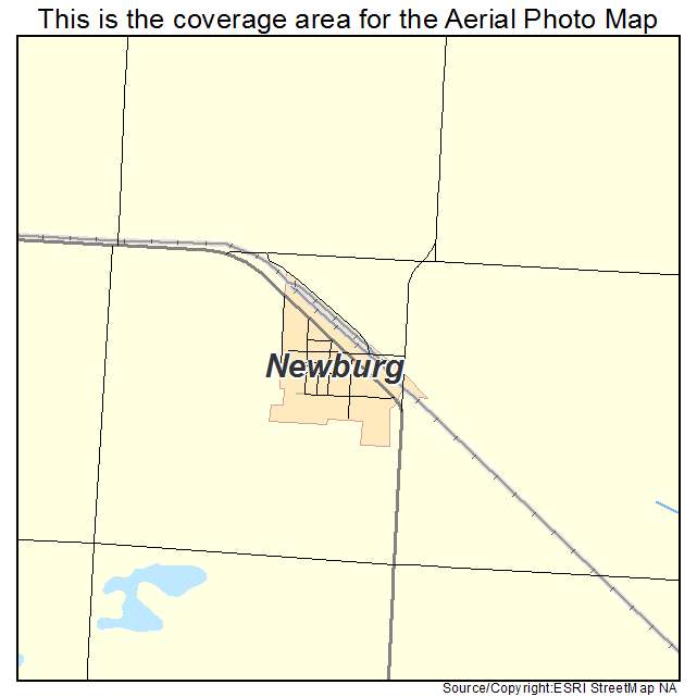 Newburg, ND location map 