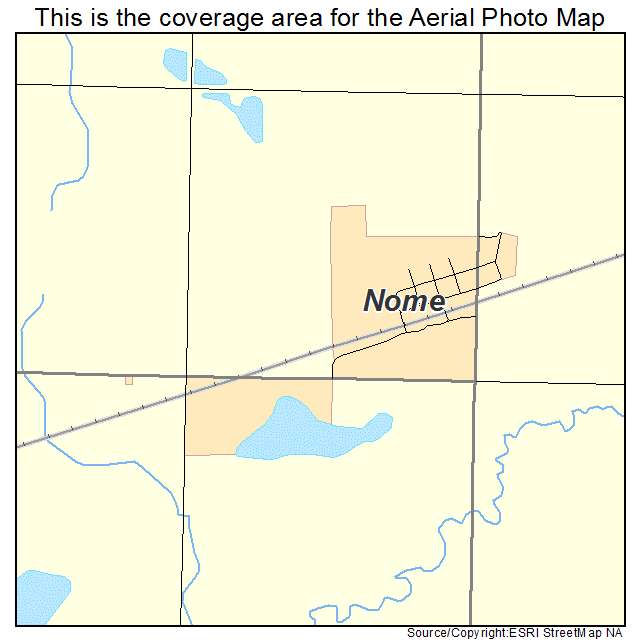 Nome, ND location map 