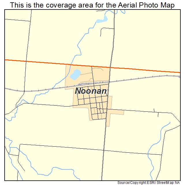 Noonan, ND location map 