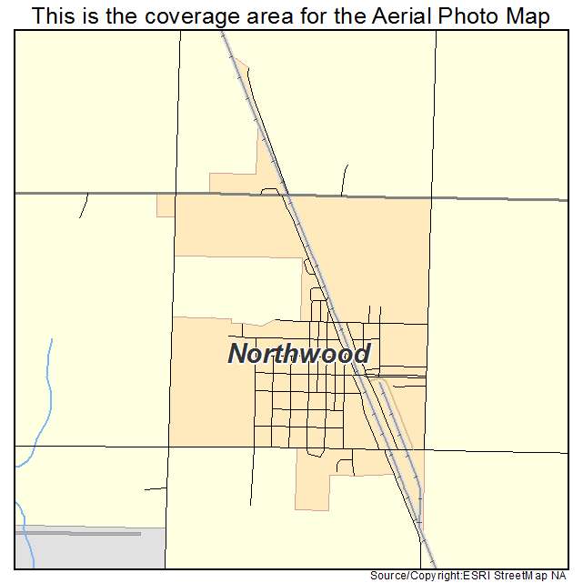 Northwood, ND location map 