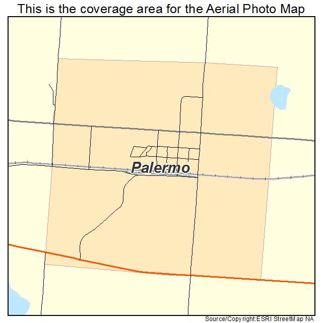 Palermo, ND location map 