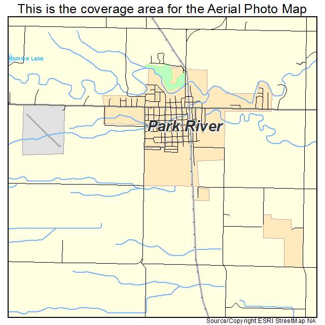 Park River, ND location map 