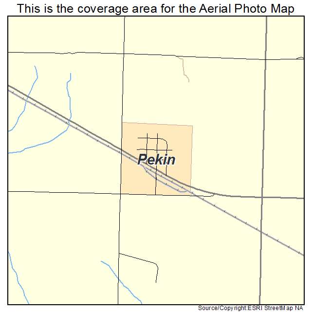 Pekin, ND location map 