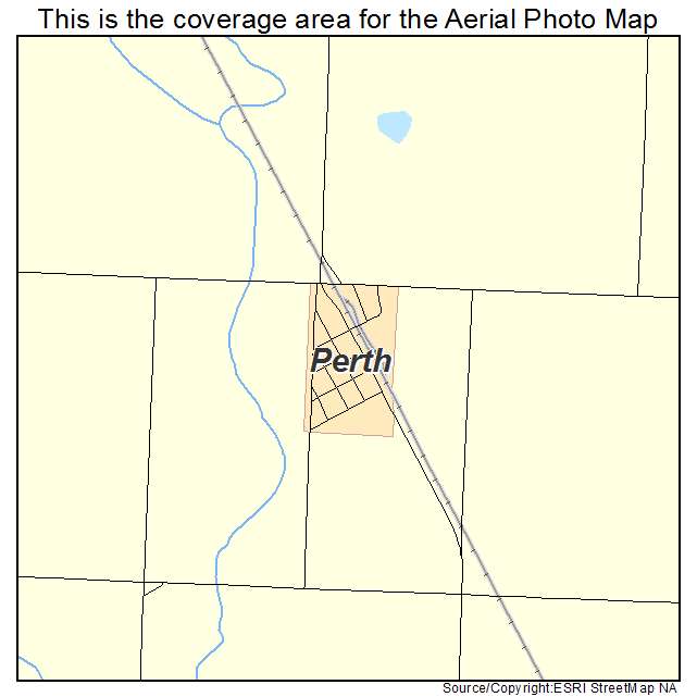 Perth, ND location map 