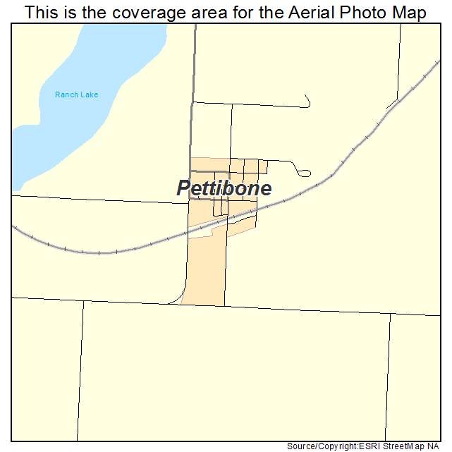 Pettibone, ND location map 