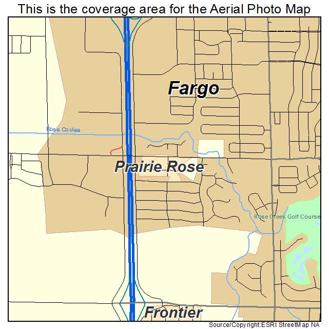 Prairie Rose, ND location map 