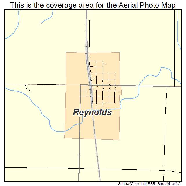 Reynolds, ND location map 