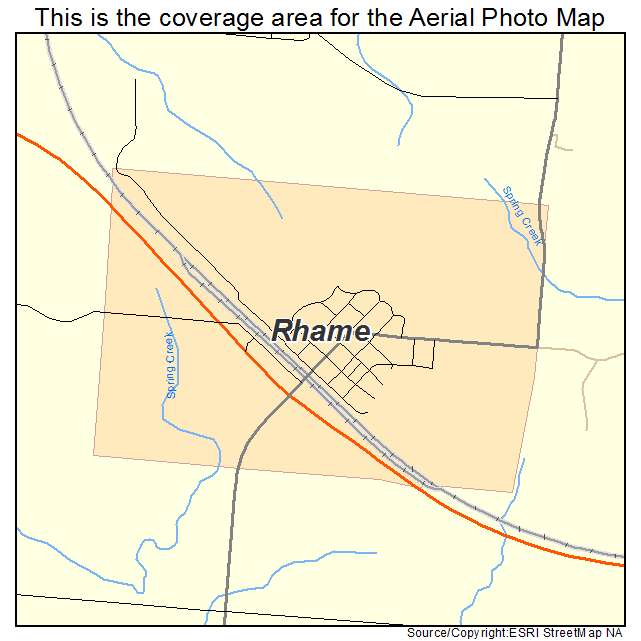 Rhame, ND location map 